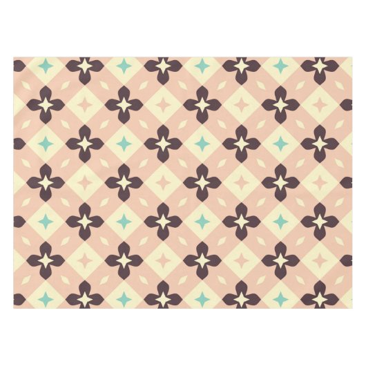 Seamless geometric floral  pattern テーブルクロス (正面(横))