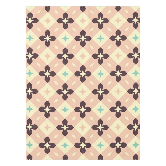Seamless geometric floral  pattern テーブルクロス (正面)