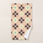 Seamless geometric floral  pattern バスタオルセット (ハンドタオル)
