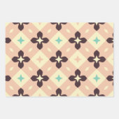 Seamless geometric floral  pattern ラッピングペーパーシート (正面3)
