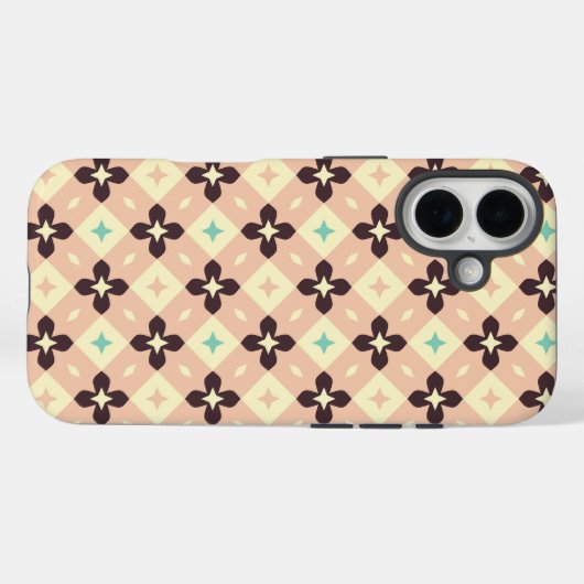 Seamless geometric floral  pattern Case-Mate iPhoneケース (裏面 (横))