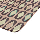 Seamless geometric pattern in dark brown leaf  カッティングボード (角)