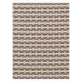 Seamless geometric pattern in dark brown leaf  テーブルクロス (正面)