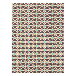 Seamless geometric pattern in dark brown leaf  テーブルクロス