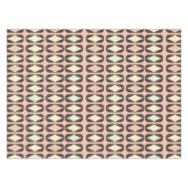 Seamless geometric pattern in dark brown leaf  テーブルクロス (正面(横))