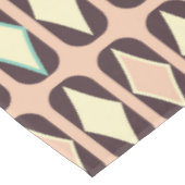 Seamless geometric pattern in dark brown leaf  テーブルクロス (アングル)