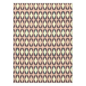 Seamless geometric pattern in dark brown leaf  テーブルクロス (正面)