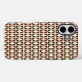 Seamless geometric pattern in dark brown leaf  Case-Mate iPhoneケース (裏面 (横))