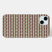 Seamless geometric pattern in dark brown leaf  Case-Mate iPhoneケース (裏面 (横))