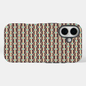 Seamless geometric pattern in dark brown leaf  Case-Mate iPhoneケース (裏面 (横))