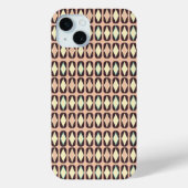 Seamless geometric pattern in dark brown leaf  Case-Mate iPhoneケース (裏面)