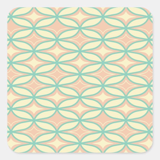  Seamless geometric pattern in diamond shapes  スクエアシール (正面)