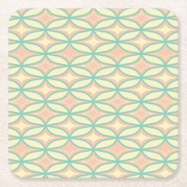  Seamless geometric pattern in diamond shapes  スクエアペーパーコースター