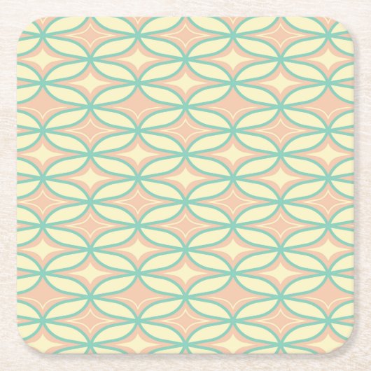  Seamless geometric pattern in diamond shapes  スクエアペーパーコースター (正面)