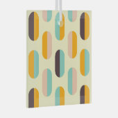 Seamless geometric pattern in retro vibes ガラスオーナメント (正面右)