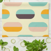 Seamless geometric pattern in retro vibes キッチンタオル (折り畳み)