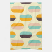 Seamless geometric pattern in retro vibes キッチンタオル (縦)