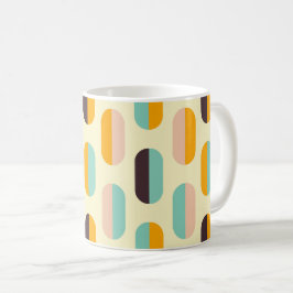 Seamless geometric pattern in retro vibes コーヒーマグカップ