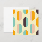 Seamless geometric pattern in retro vibes サンキューカード (正面/裏面)