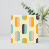 Seamless geometric pattern in retro vibes サンキューカード (スタンド正面)