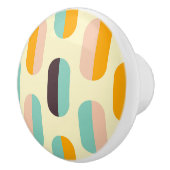 Seamless geometric pattern in retro vibes セラミックノブ (右)