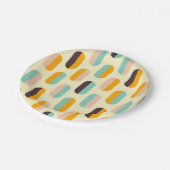 Seamless geometric pattern in retro vibes ペーパープレート (アングル)