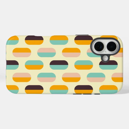 Seamless geometric pattern in retro vibes Case-Mate iPhoneケース (裏面 (横))