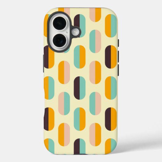 Seamless geometric pattern in retro vibes Case-Mate iPhoneケース (裏面)