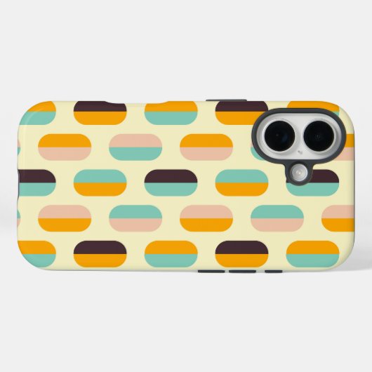 Seamless geometric pattern in retro vibes Case-Mate iPhoneケース (裏面 (横))