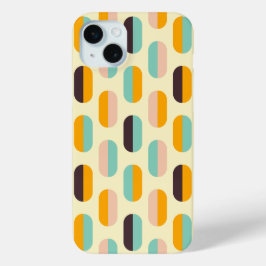 Seamless geometric pattern in retro vibes iPhone 15 miniケース