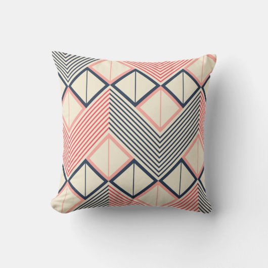 Seamless geometric pattern of horizontal zigzag in クッション (正面)
