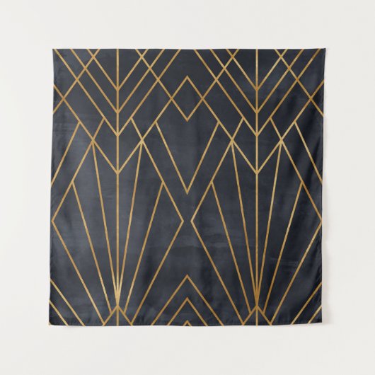 Seamless geometric pattern on paper texture. Art D タペストリー (正面)