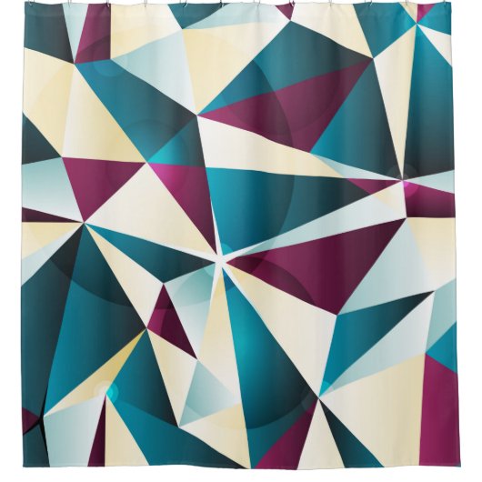 Seamless geometric pattern. Vintage illustration i シャワーカーテン (正面)