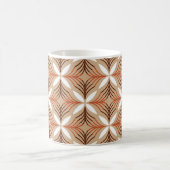 Seamless geometric pattern with flowers コーヒーマグカップ (中央)