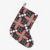 Seamless geometric pattern with flowers. art. スモールクリスマスストッキング (正面 (吊り時))
