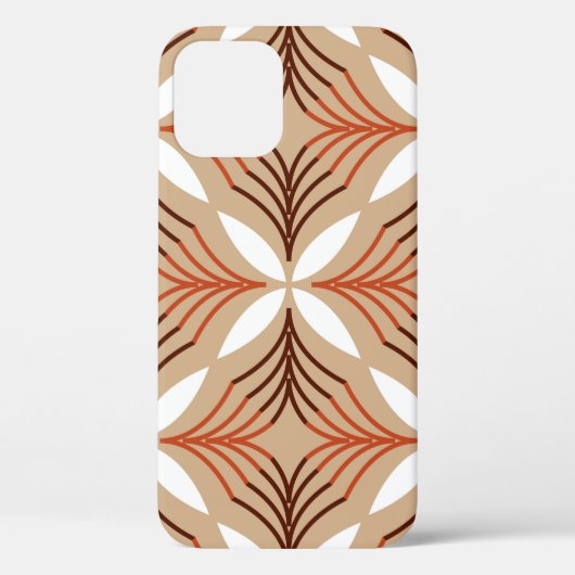 Seamless geometric pattern with flowers Case-Mate iPhoneケース (裏面)