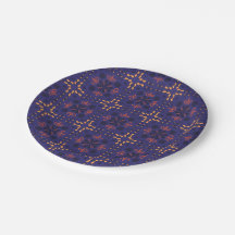 Seamless geometric pattern with orange and red 