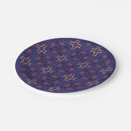 Seamless geometric pattern with orange and red  ペーパープレート