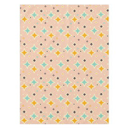 Seamless geometric pattern with teal pentagons テーブルクロス