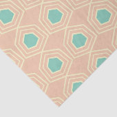 Seamless geometric pattern with teal pentagons 薄葉紙 (詳細)