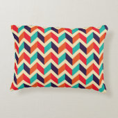 Seamless geometric pattern with zigzags background アクセントクッション (裏面)