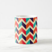 Seamless geometric pattern with zigzags background コーヒーマグカップ (中央)