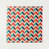 Seamless geometric pattern with zigzags background タペストリー (正面)