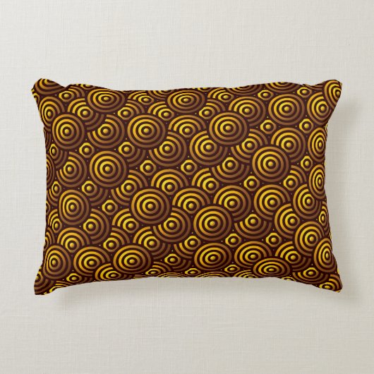 Seamless Gold Pattern アクセントクッション (正面)