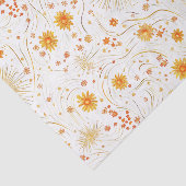 Seamless Golden Sun & Rays - with Abstract Star 薄葉紙 (詳細)