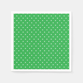 Seamless green background polka dot pattern スタンダードカクテルナプキン