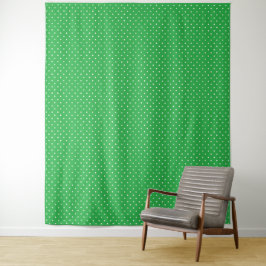 Seamless green background polka dot pattern タペストリー