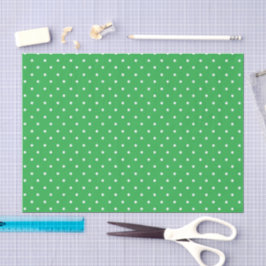Seamless green background polka dot pattern 薄葉紙