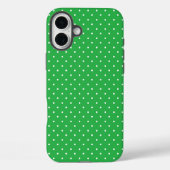 Seamless green background polka dot pattern Case-Mate iPhoneケース (裏面)