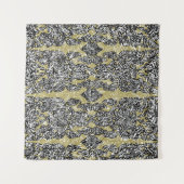 seamless grunge Cambodian floral patternethnic,ab タペストリー (正面(横))